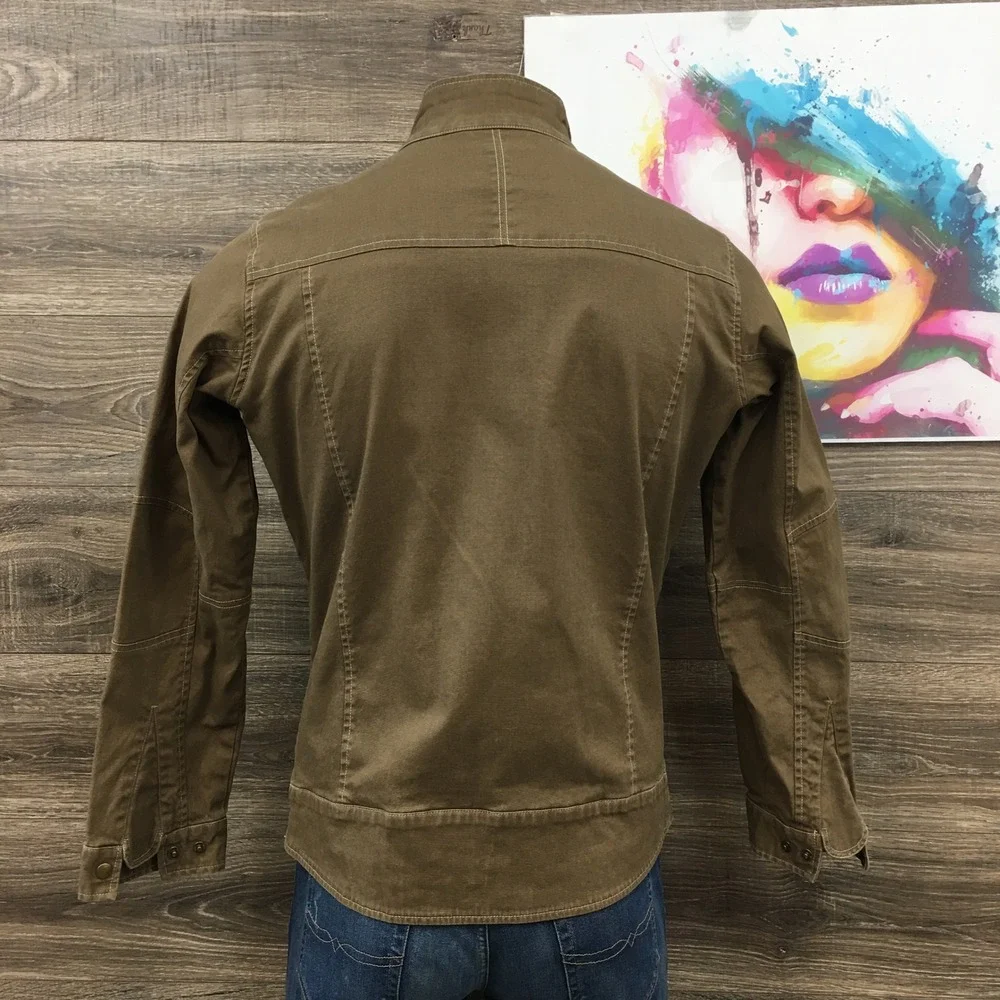 Kuhl Mens Double Kross Jacket Rugged Canvas Full Zip Cotton Outdoor Coat Large